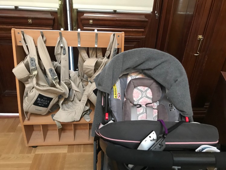 The museum provides infant carrier. Strollers are not allowed inside the museum.